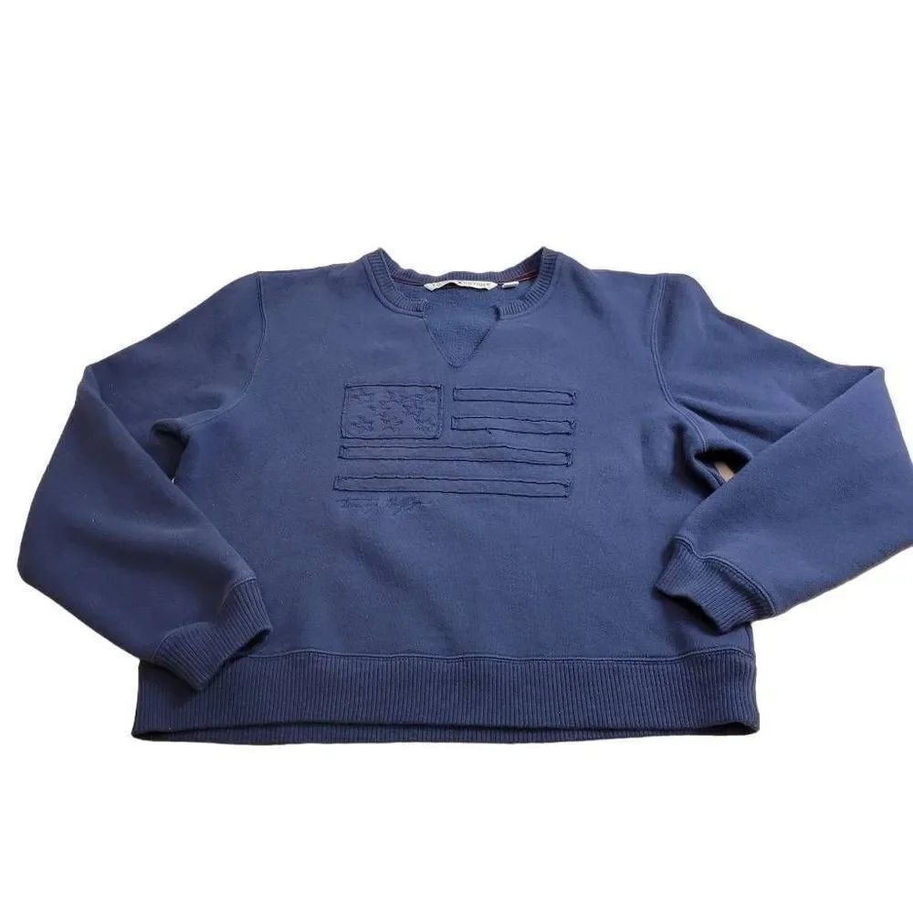 Tommy Hilfiger patriotic flag sweatshirt XL